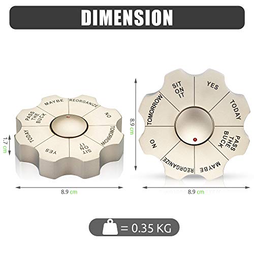 Luxxis paper weight Decision Maker for Men, Funny Decision Paperweight for Bosses day gifts, Executive Office Decision Maker