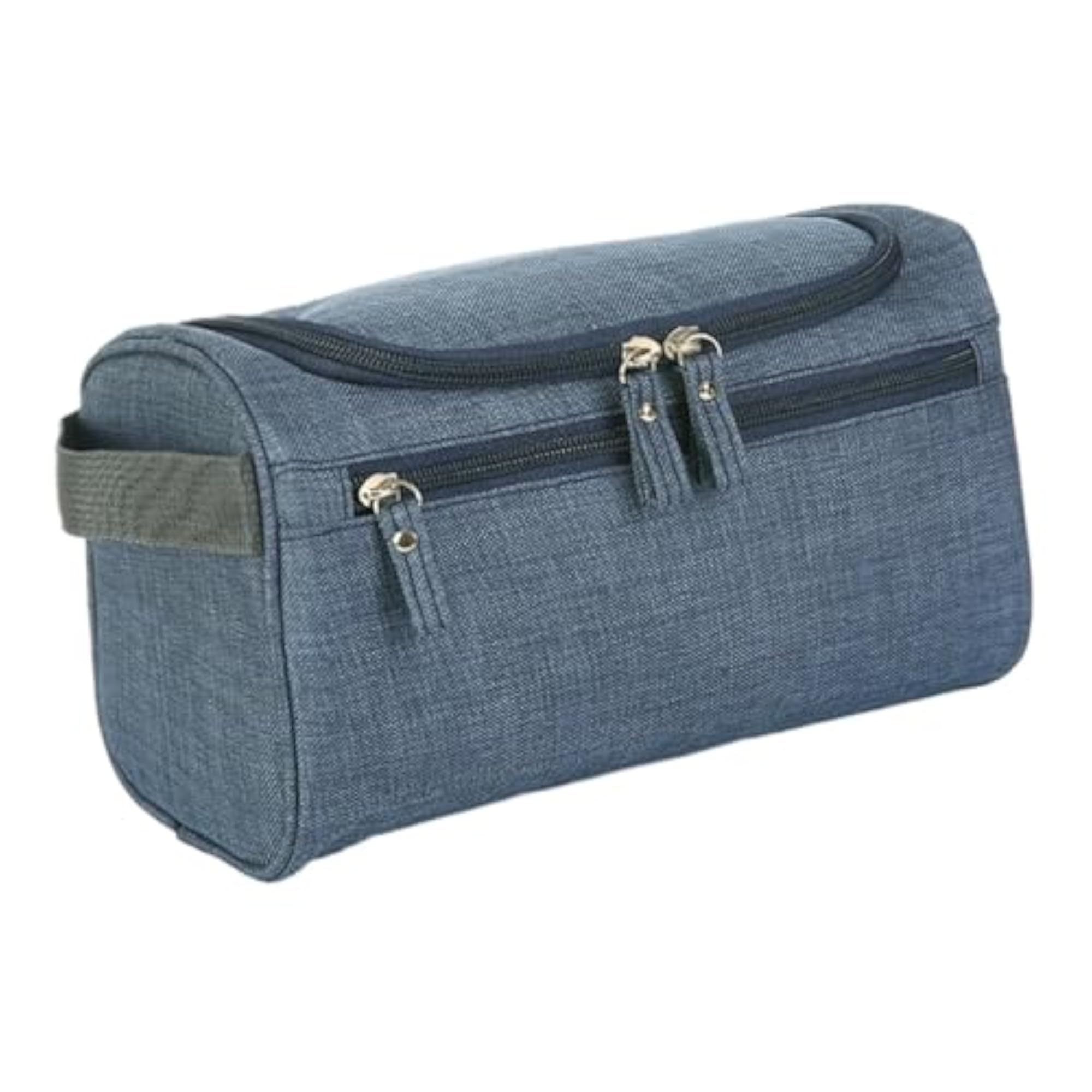 Portable Travel Toiletry Bag with Handle, Large Capacity Navy