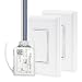 RunLessWire 3-Way Wireless Switch Kit, Self-Powered Rocker Switch, No Wire Light Control Kit