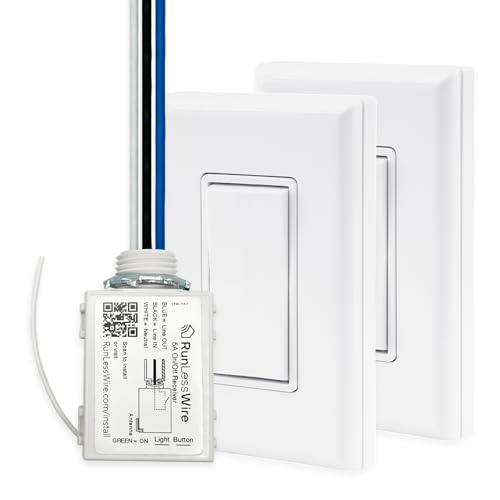 RunLessWire 3-Way Battery-Free Wireless Light Switch Kit
