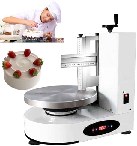 Máquina eléctrica para Decorar Pasteles con Plato Giratorio de Velocidad Ajustable para una aplicación Suave de la Crema de Mantequilla.