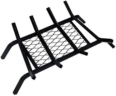 Landmann 9718S4 1/2" Steel 18" w/Ember Retainer 4 Bars, Zero Clearance Fireplace Grate, Black