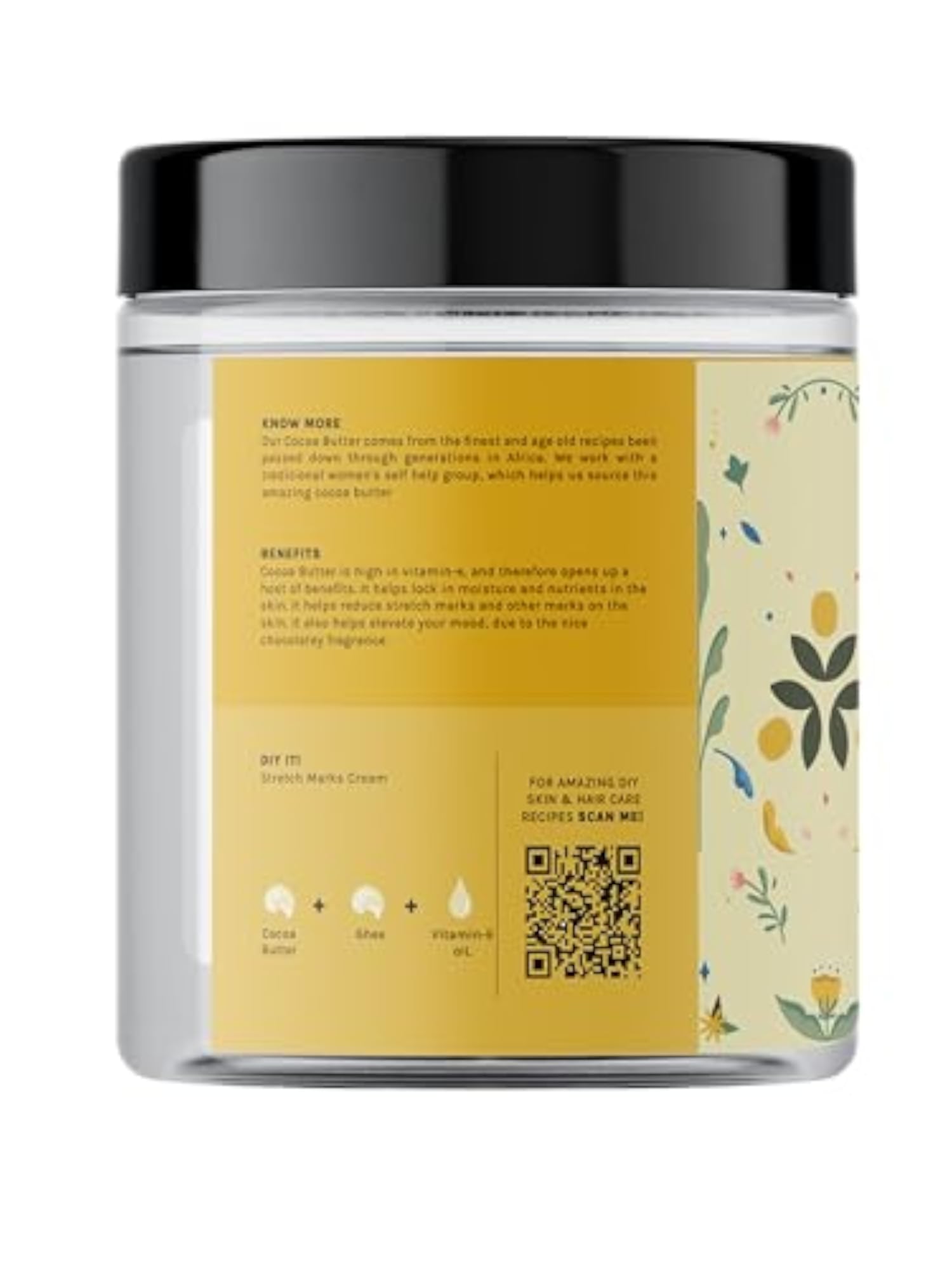 Organic Cocoa Butter, Raw & Unrefined, 500g