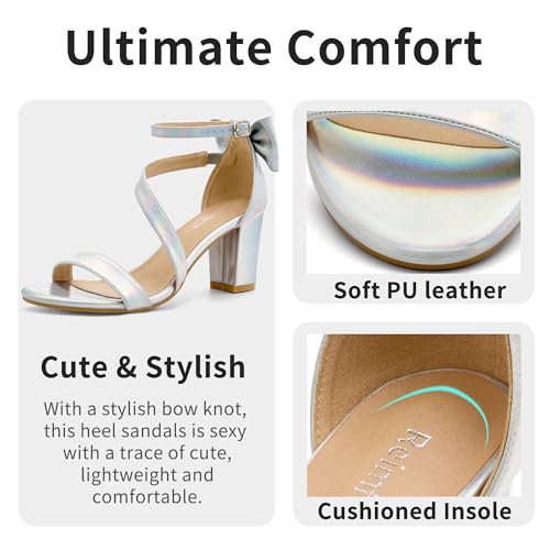 Image of Reimferce Womens Comfortable Heels for Wedding: No Blisters & Sore Feet by 40% Better Shock Absorption During Wedding - 8-Hour Keeping Pain-Free for Brides & Bridesmaids