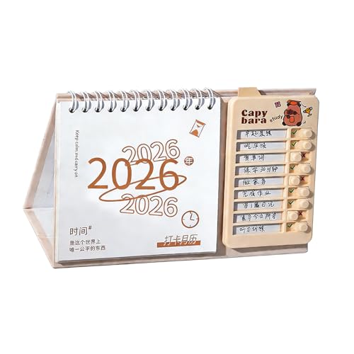 Calendario mensual automático diario 2026 para optimización de objetivos y agenda de mesa
