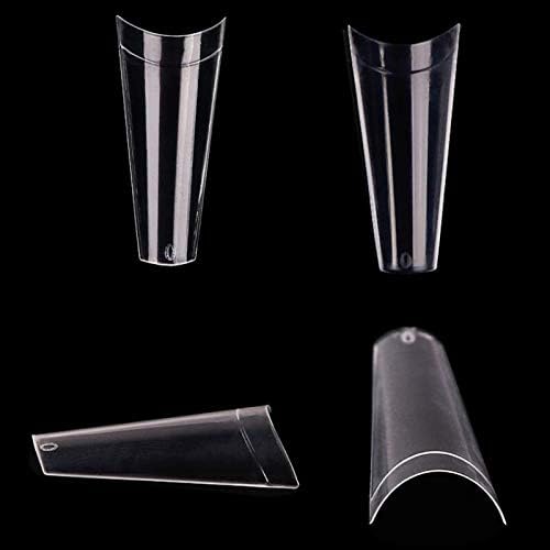 Mwoot 500Pcs Coffin Ballerina Fake Nail Tips Set - Image 5