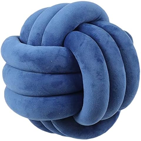 Vdoioe Knot Ball Pillow Short Plush Navy Cuddle Ball Pillow Decoration Handmade Knotted Household Throw Pillow Bedroom for Couch Bed Car Office Cover