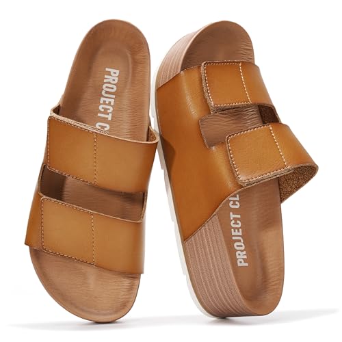 Image of Project Cloud Kids Sandals for Girls - Girls Sandals with Adjustable Buckle Closure, Comfortable Plush & Soft Insole w /Wedge Design Non-Slip Outsole