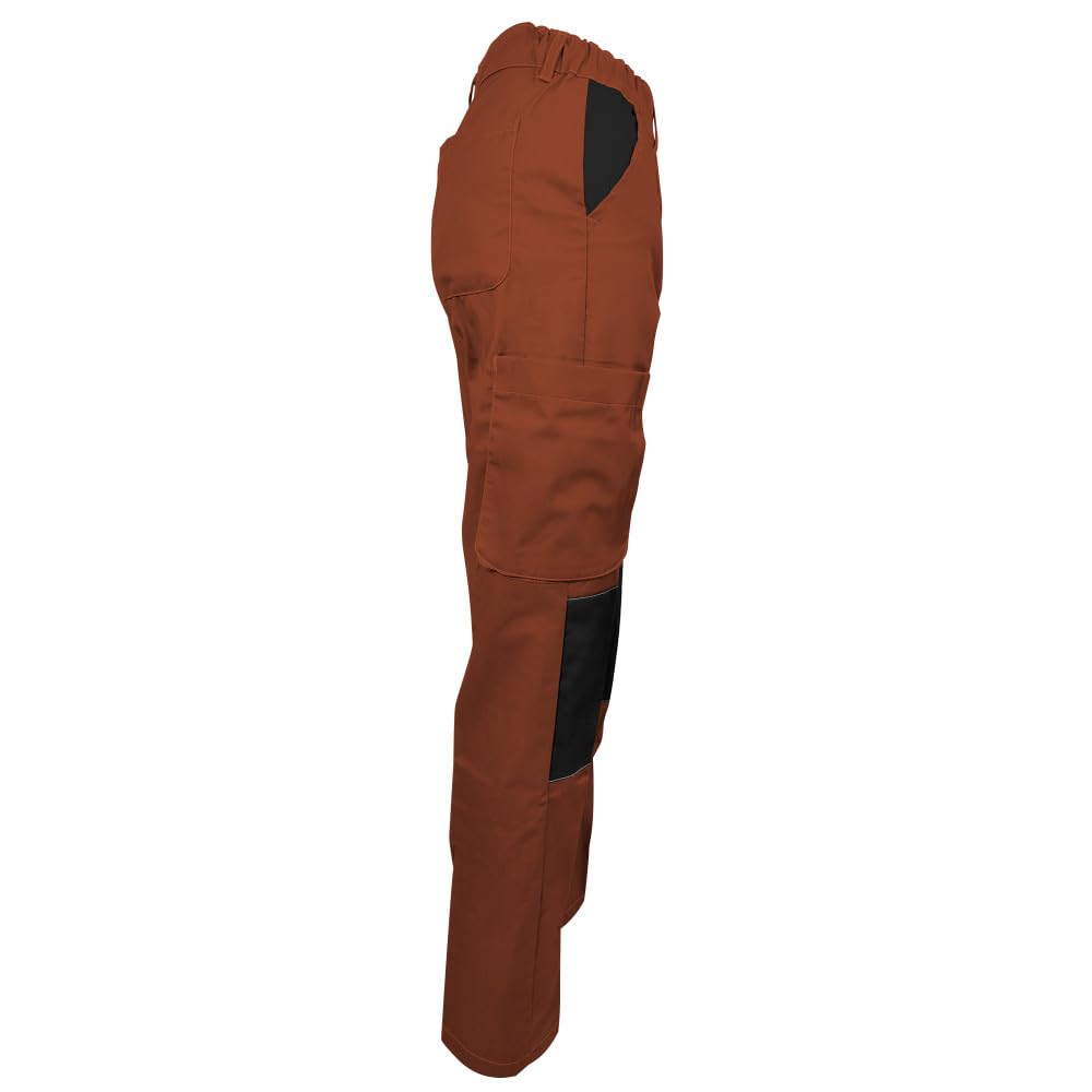 Pantalon de Travail Femme Terracotta Résistant, Confortable et Tendance - Bricolage et Jardinage