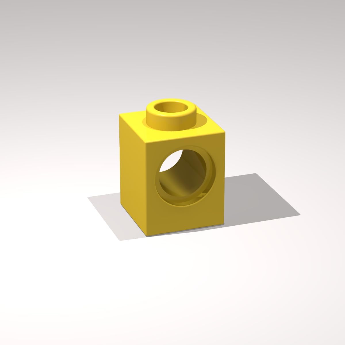 Classic Yellow Brick Bulk, Brick 1x1 with Hole 200 Piece, Compatible with Lego Part and Pieces: 1x1 with Hole Yellow (Color: Yellow