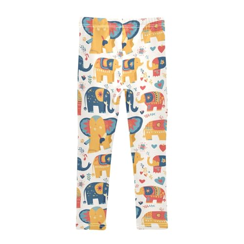 KLL Rose Gold Abstract Metallic Little Girls Legging Stretch Full Length Dance Pants Sports2