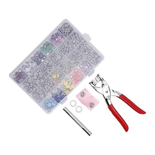 Boutons de vêtements creux 10 mm robustes et décoratifs avec boîte de tri