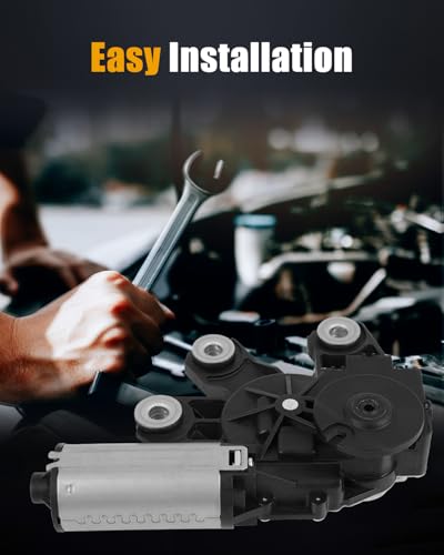 Image of ROADFAR Rear Windshield Wiper Motor Replacement for 2004-2010 for for 7L0955712C,7L0955712A 7L0955712B,95562808004 Wiper Motor 4 Pins
