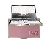 [8 Farben] GC Edelmetall Case kompatibel mit Iqos 3 Heets Duo Iluma one Terea Etui mit echtem Leder, Light pink