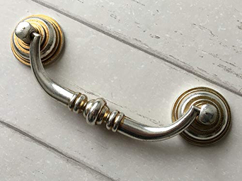 Poignée drop swing handle tirage meuble vintage noir bronze argent