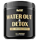 NUQIIT Water Out Supplement with Dandelion Root 12000mg Apple Cider Vinegar 4500mg & More - Support Body Purification, UTI & Digestive System - 120 Capsules for 2-Month Supply