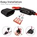 Beaiguna 4PCS 10 Gauge Inline Fuse Holder with 12V 40 AMP, Professional ATC Standard Car Automotive Marine Waterproof in Line Blade Fuse Holder
