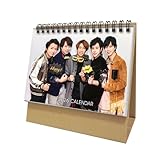 嵐 カレンダー 6インチ 横向 両面印刷 萌えグッズ 卓上カレンダー スケジュール 実用的な記事 事務用品 家庭用 オフィス用品 新年 クリスマス お正月 ギフト 贈り物 2026年 Bタイプ