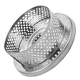 MAGICLULU Edelstahl Siebfilter für Tauchpumpen Feines Maschennetz Wasserpumpenfilter mit Sockel Universeller Filterkorb für Pool und Gartenpumpen