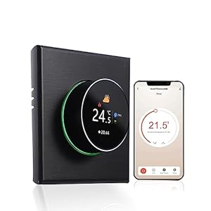 WiFi Smart Thermostat Temperature Controller Weekly Programmable Button Control/ Mobile APP/ Voice Control Compatible with / Home, for Water Heating 5A