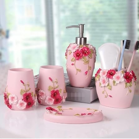 Juego de baño de cinco piezas para renovar tu lavabo este verano