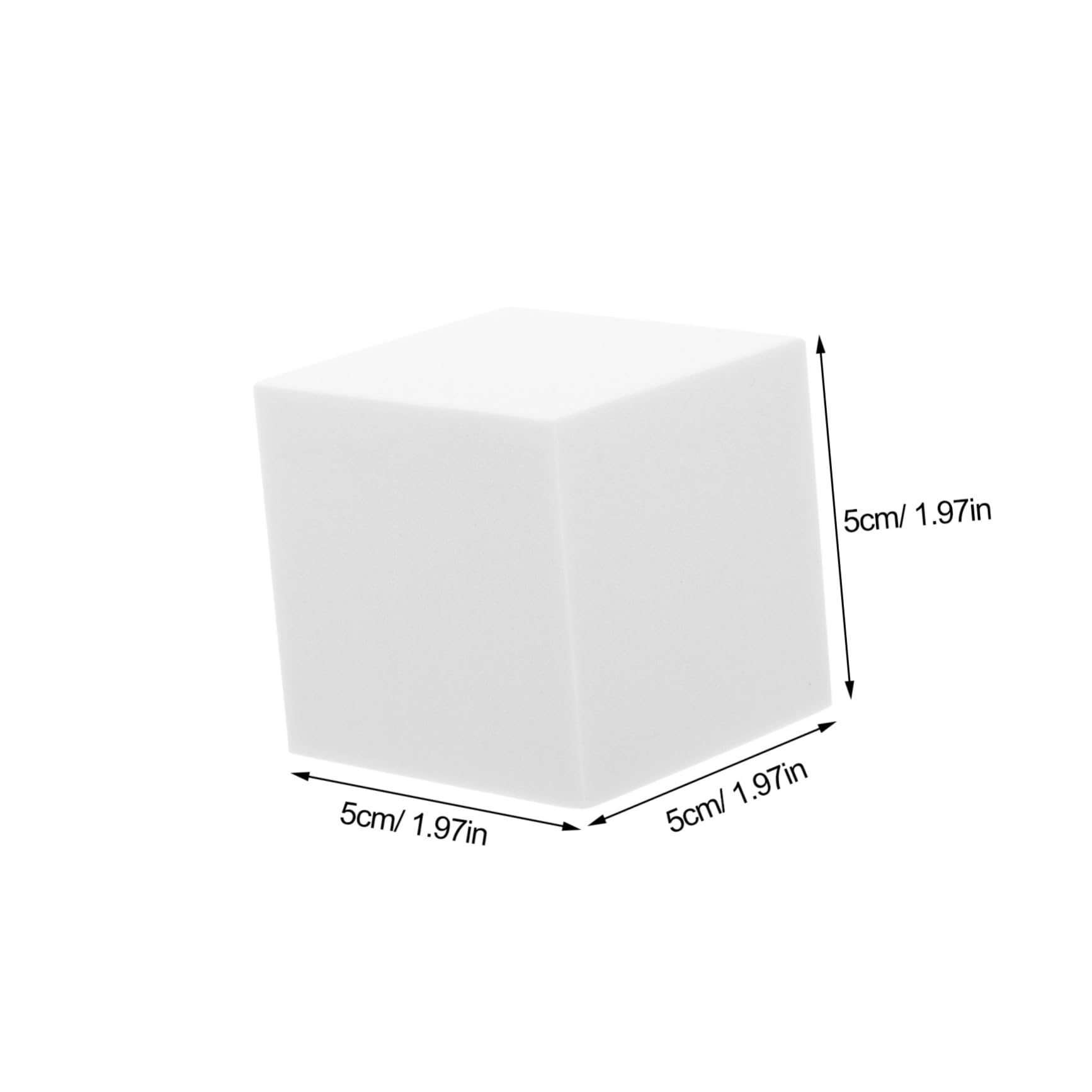 SHINEOFI 6Pcs Foam Cubes for Crafts 1.97In Unpainted Blank Cube DIY Crafting Blocks Smooth Surface Lightweight Foam Squares for Home Decoration and Art Projects - Image 2