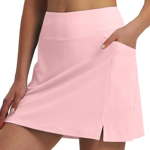 Women's Tennis Skirts High Waisted Golf Skorts Tummy Control Athletic Skirts with Shorts Casual Pocket Running Skirts