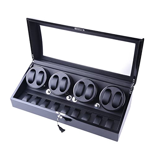 Remontoir Automatique Pour 6 Montres – Moteur Silencieux, éclairage LED, 4 Modes De Rotation