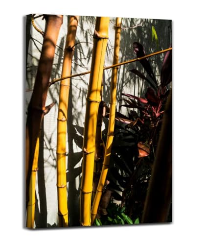 Bamboo Plant Canvas Wall Art Decor For Bedroom Living Room