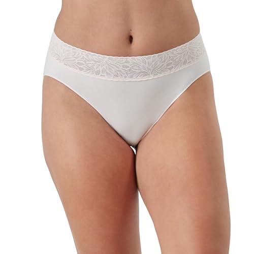 Bali Women's Hi Underwear 3-Pack, Modern Seamless Lace Trim High Cut Panties2