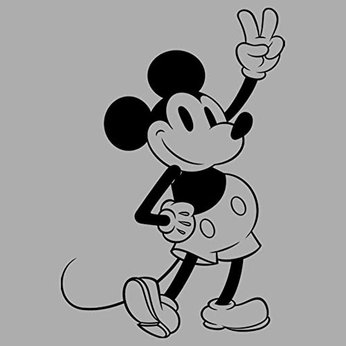 T-shirt garçon Mickey Mouse gris athlétique col rond taille S