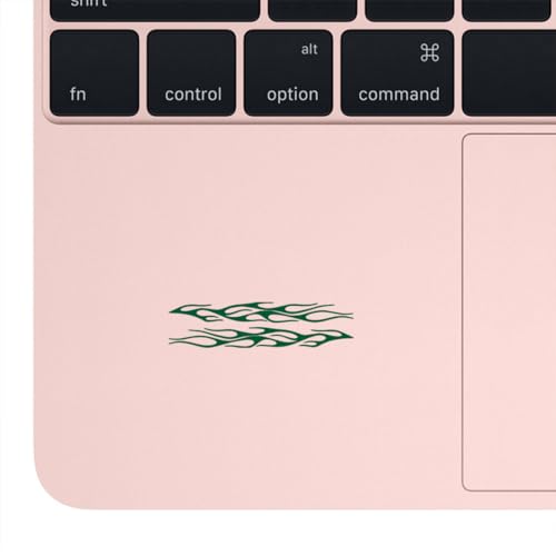 Image of Flame Stripe Racing 4 (Green) (Set of 2) Premium Waterproof Vinyl Decal Stickers for Laptop Phone Accessory Helmet Car Window Bumper Mug Tuber Cup Door Wall Decoration