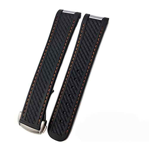 Bracelet de montre 20mm pour Omega Seamaster en silicone premium