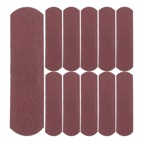 Hoement Vendajes de Tela Elástica para Dedos Marrones 72X19 MM, 50 Unidades, Vendas Adhesivas Transpirables para Protección de Heridas y Actividades Diarias