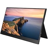 GOWENIC Portable Monitor, 14in FHD Laptop Monitor USB C Computer Display, 178 Degree IPS 1080P Tr...