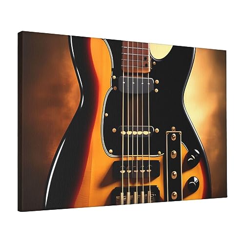 Toile de guitare instrumentale YYHHAOFA de texture claire et cadre en bois massif durable