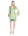 MSK Women's Knit To Woven Sheer Bell Sleeve Paisley Printed Dress