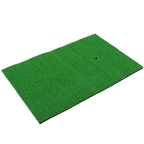 Abaodam Indoor Golf Hitting Mat Convenient Synthetic Turf Practice Pad for Home Use Includes Tee Golf Training Mat for Swing Practice and Driving Range