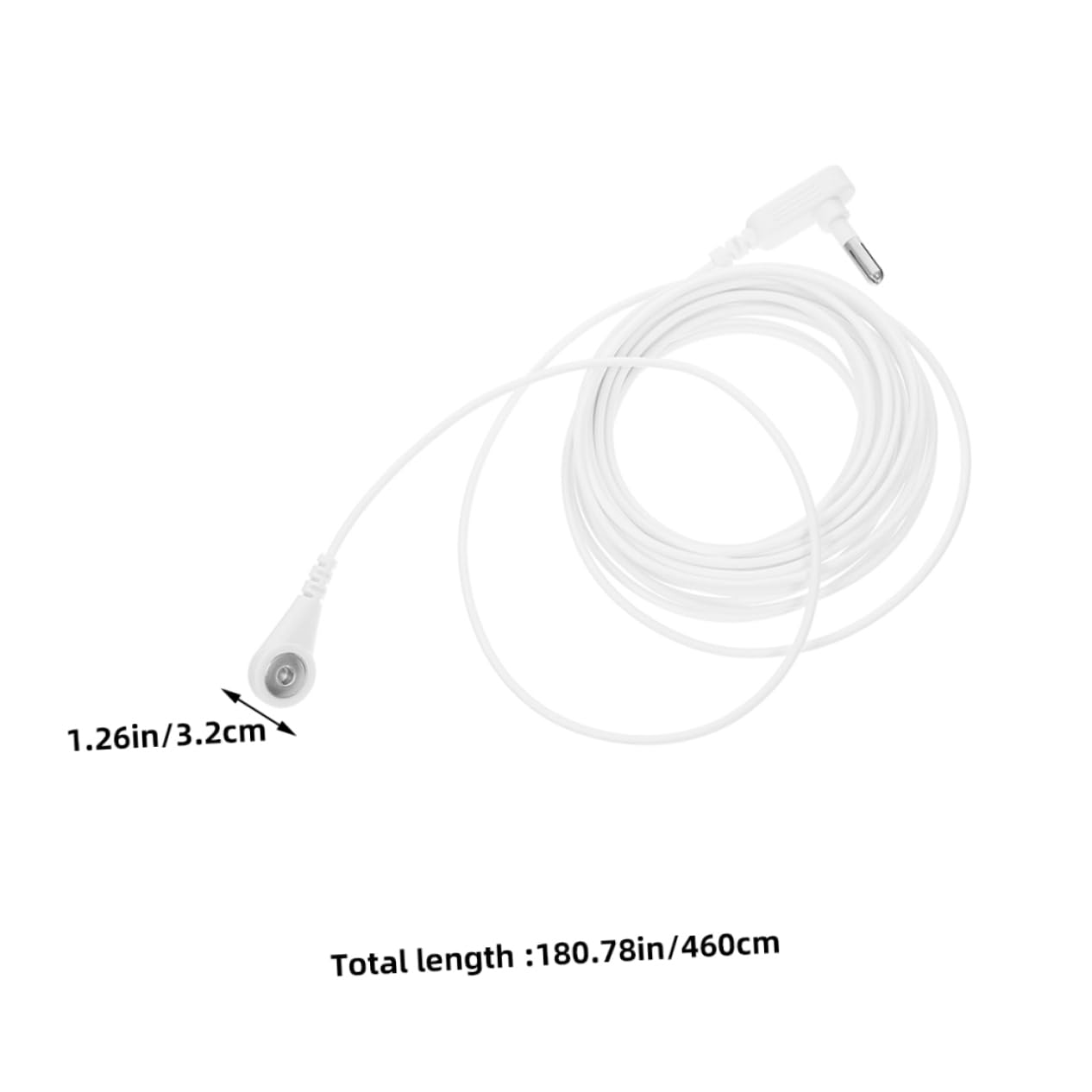 FOMIYES Medical Equipment Grounding Pad Cords 2-Pack 8 Ft PVC Metal Construction for Static Electricity