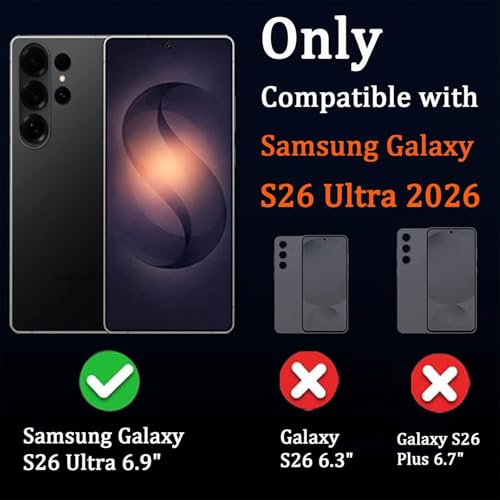 Image of PACK 2 MAHIX Camera Lens Protector for Samsung Galaxy S26 Ultra Silver AR AF Coated 9H Tempered Glass Camera Guard, Anti Drop, Scratch Resistant Camera Lens, Case Friendly Waterproof Heavy Duty UHD Clear Camera Cover