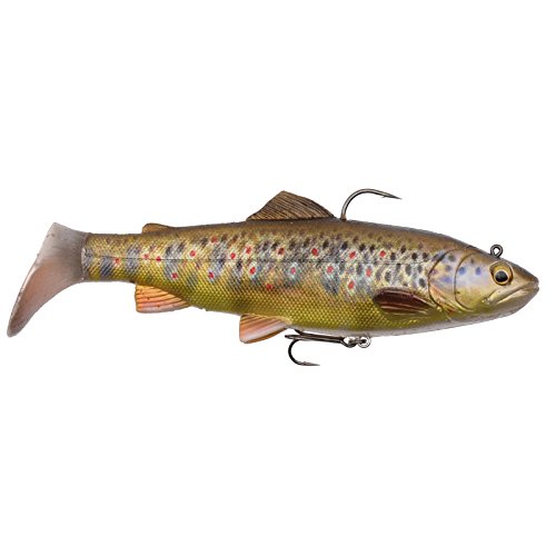 Savage Gear 4D Rattle Trout Shad 12.5cm Dark Brown Trout