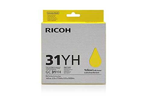 Cartouche de gel Ricoh 405704 jaune GC-31HY contre les traces d'encre