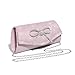 Trisapu Bow Evening Bag Sparkly Clutch Purses for Women Wedding Glitter Rhinestone Party Prom Purse Dressy Clutch Bags Pink
