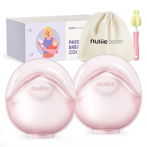 Image of Nuliie 2 PCS Silicone Breast Milk Collectors for Breastfeeding Leak-Proof, 3oz/90ml Portable Milk Catcher, BPA-Free Soft Breast Shell, Wearable Manual Breast Pump for Newborns Essentials