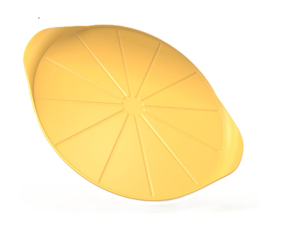 COOKUT Il fantastico piatto per pizza con tazza pizza – Dimensioni: 33 cm – Colore mango (giallo)