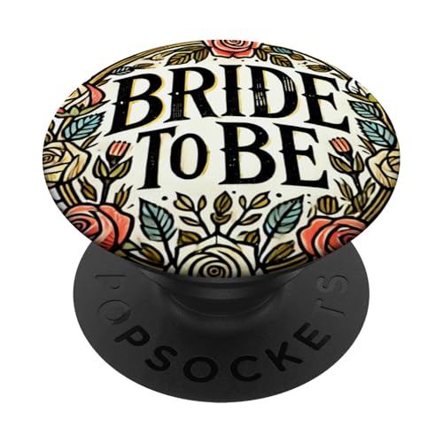Ilustración de novia para ser arte de boda PopSockets PopGrip Intercambiable