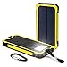 Produktbild Wttfc Sonnenkollektor-Energien-Bank 20000 mAh Neue LED-Doppel-USB-Ports, Kasten-Aufladeeinheit DIY Kits Box, Exklusiv für iPhone Ios,Gelb