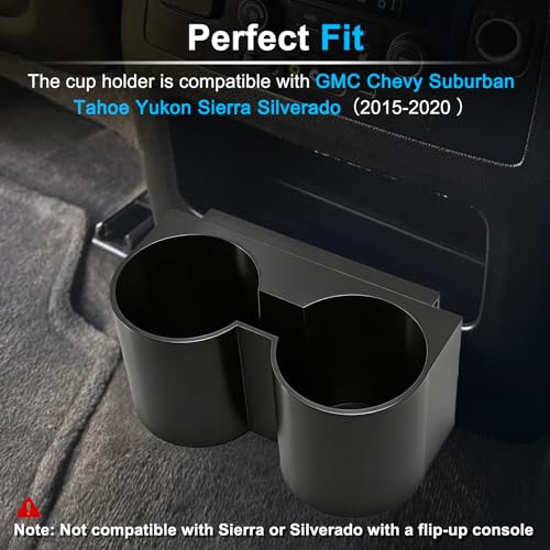 Portavasos doble trasero compatible Chevrolet y GMC miniatura 2