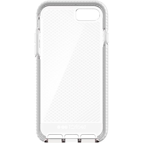 Coque Apple iPhone 8 Tech21 Evo Check Design Transparent et Blanc Épuré