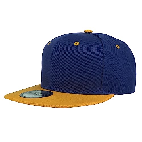 Image of Gelante Plain Blank Flat Brim Adjustable Snapback Baseball Caps Wholesale LOT 12 Pack